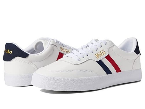 

Мужские кроссовки Polo Ralph Lauren Court Vulc, темно-синие/кремовые/красные, США 9,5, Navy/cream/red