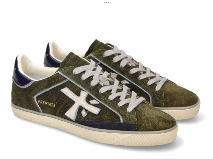 Sneakers Premiata Uomo in Camoscio Verde art. Steven 6465 eBay