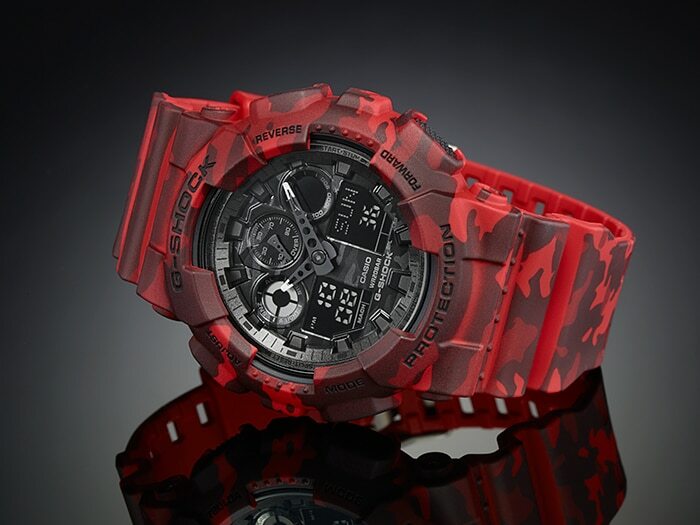Pre-owned G-shock Casio  Camouflage Series Shock Water Magnetic Resistant Ga-100cm-4a