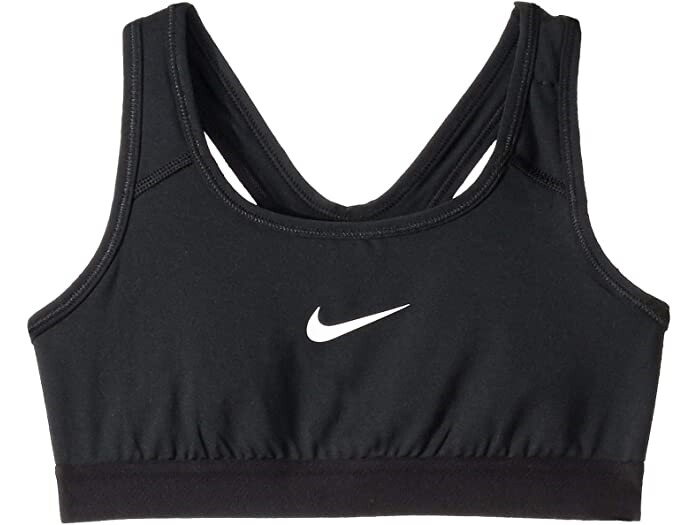 Nike 253183 Girls' Pro Solid Sports Bra Underwear Black Size M