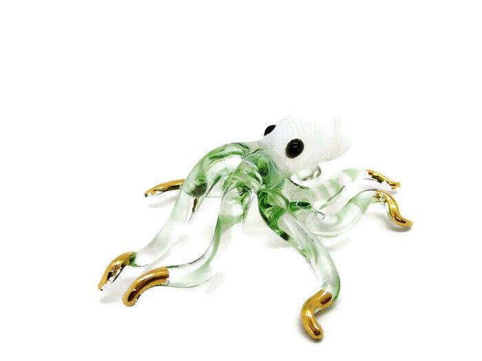 Squid Sea Octopus Hand Blown Blowing Glass Art Animal Fancy Collectibles Decor 9