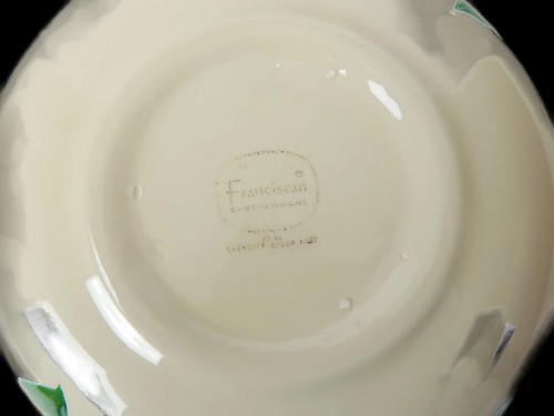 Franciscan Apple Vegetable Serving Bowl 60's Back Stamp Scalloped 8 inch