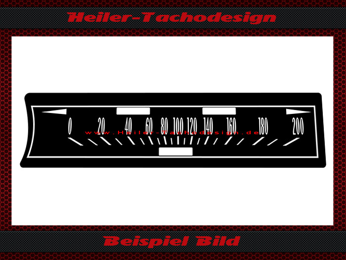 Tacho Aufkleber für Chevrolet Impala SS 1965 120 Mph zu 200 Kmh