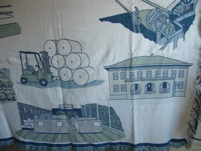 West Carrollton Mill 2000 - Paper Mill Tapestry Throw Blanket - 48 in x 60 in