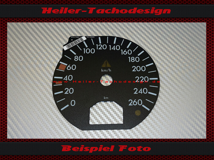 Tachoscheibe für Mercedes SL W129 R129 MOPF 2 1998 bis 2001 160 Mph zu 260 Kmh
