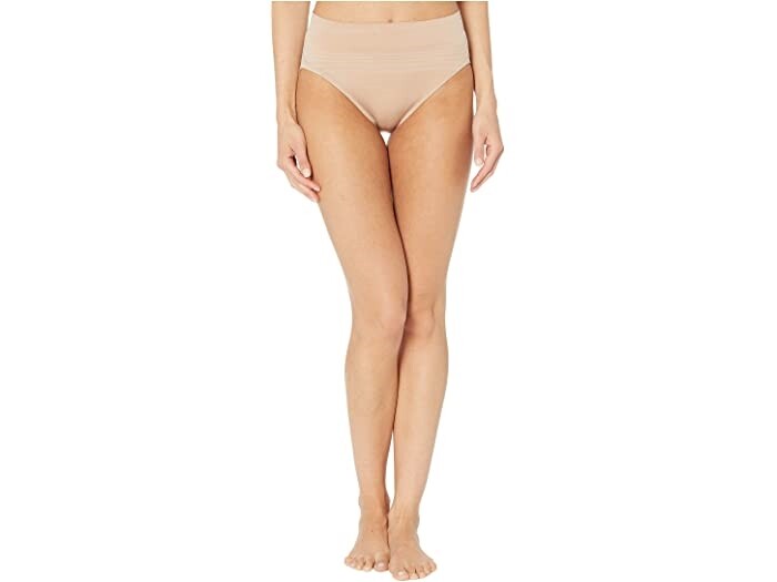 Warner's Women's 243453 Seamless High-Cut Panty Nude Underwear Size S