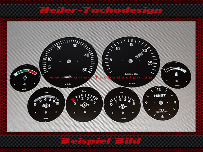 Tachoscheiben für Traktormeter Fendt Schlepper Favorit 626 LS