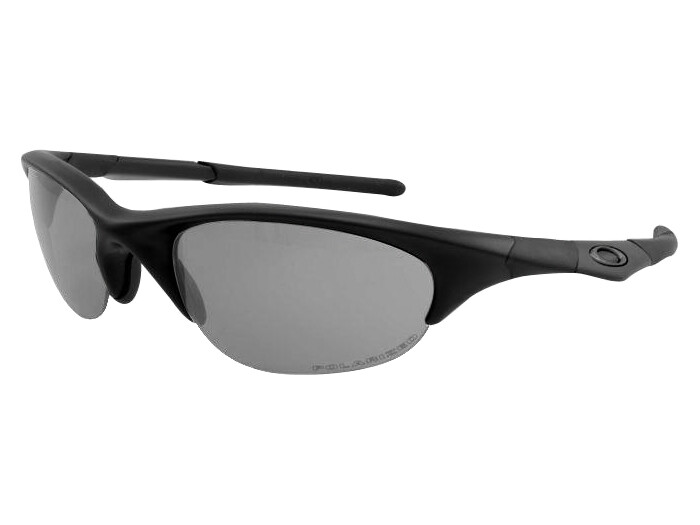 Pre-owned Oakley Si Half Jacket 1.0 Polarized Sunglasses 11-100 Matte Black/grey In Gray