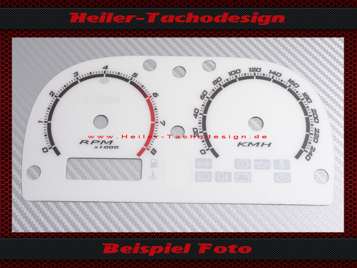 Tachoscheibe Lotus Rover Elise S2 Stack 150 Mph zu 240 Kmh
