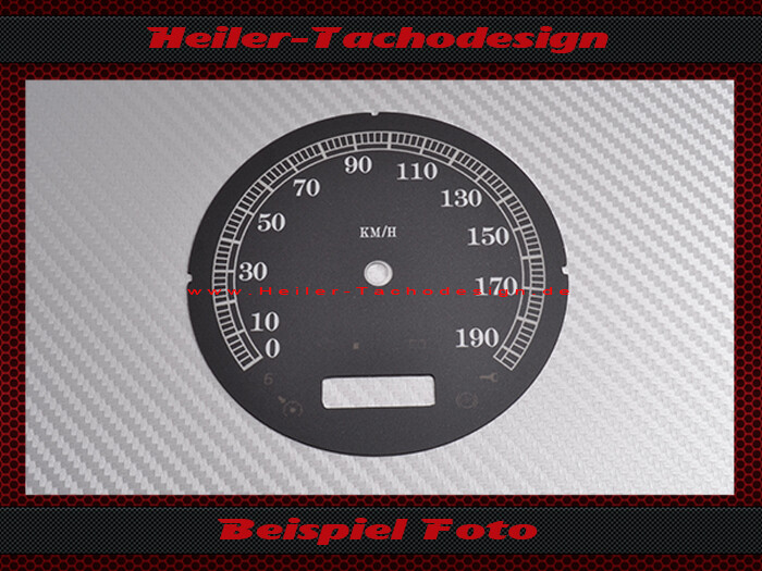 Tachoscheibe für HD Road King Classic FLHRC 2006 bis 2013 Ø100 Mph zu Kmh