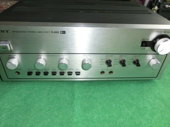 Sony TA-4650 Integrated V-Fet Stereo Amplifier Confirmed