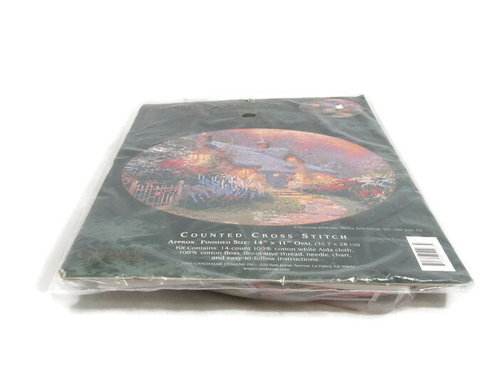 Candamar Thomas Kinkade Painter of Light Glory Of Evening Counted Cross Stitch