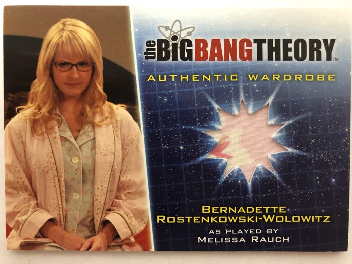 Big Bang Theory Season 5 Bernadette Wardrobe Costume Card M6