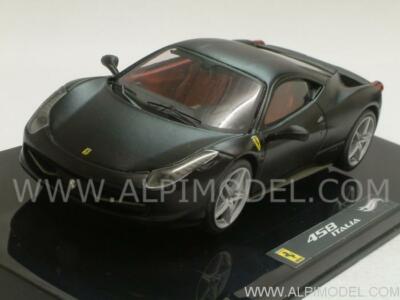 Ferrari 458 Italia Matt Black 1:43 HOT WHEELS X5503