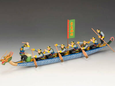 KING & COUNTRY STREETS OF OLD HONG KONG HK200M THE VICTOR'S DRAGON BOAT MIB