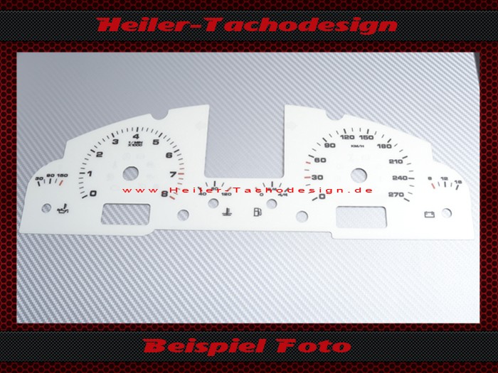 Tachoscheibe für Porsche Cayenne 9PA 270 Kmh 8000 UPM