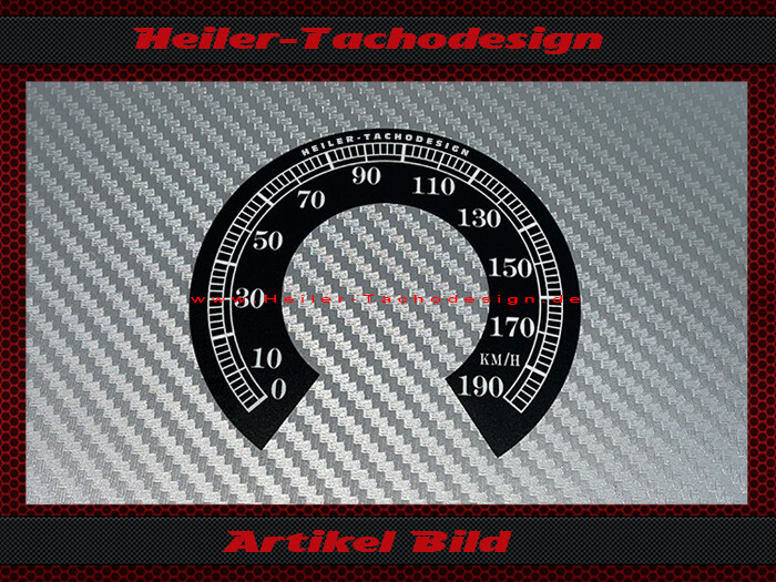 Tacho Aufkleber für HD E Glide Ultra Classic 2000 bis 2003 Ø80 Mph zu Kmh