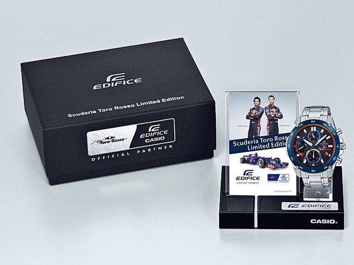 Pre-owned Casio Edifice Efr-557tr-1a Scuderia Toro Rosso 2017 Limited Edition Watch