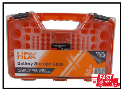 Household Battery Organizer Case battery storage hold up to 184 batteries