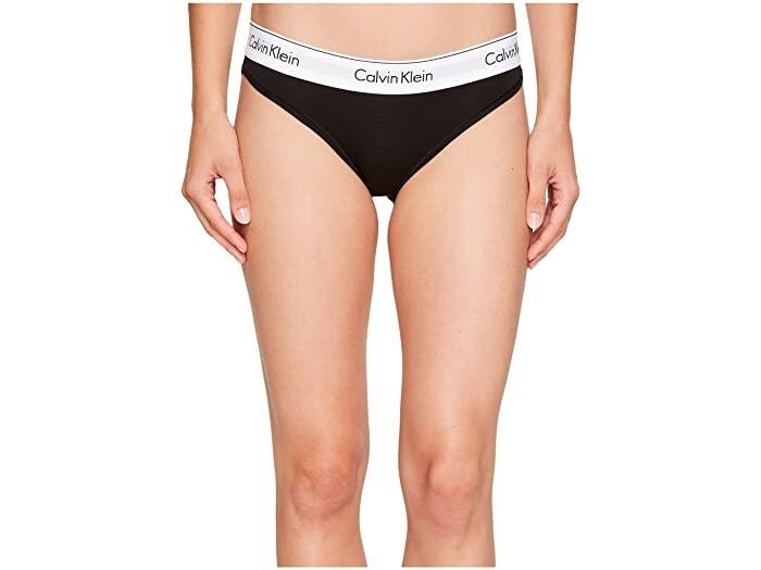 Calvin Klein 253353 Womens Modern Cotton Bikini Panty Black Underwear Size S