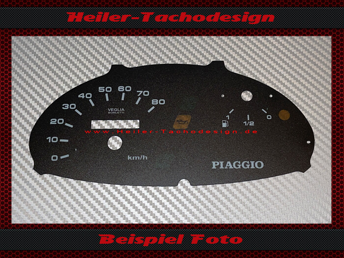 Tachoscheibe für Piaggio Sfera Rst 50 80 Kmh