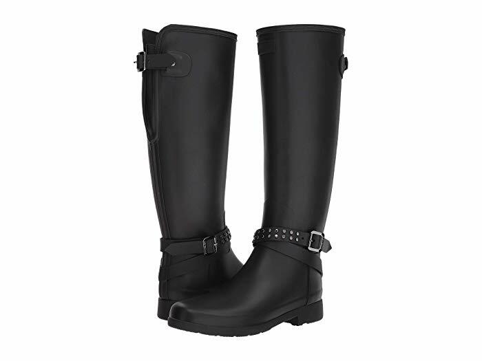 新品希少HUNTER WOMEN REF TALL STUD BACK BOOT ハンター HUNTER Women Ref tall Stud Back Boot （BLACK