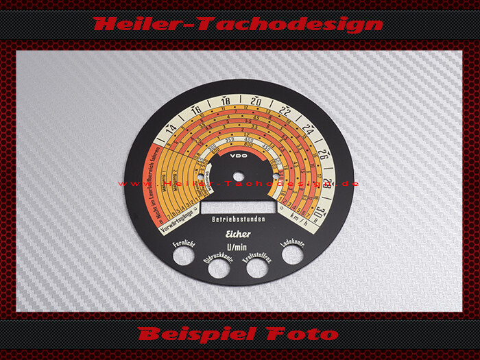 Tachoscheibe für Traktormeter Eicher Königstiger EM300s EA400s EM500s EM600s EA6