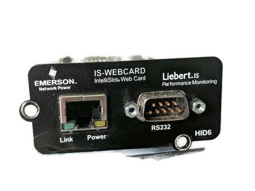 Liebert 416701G Intellislot Web Card UPS MANAGEMENT INTERFACE RS232/ETHERNET