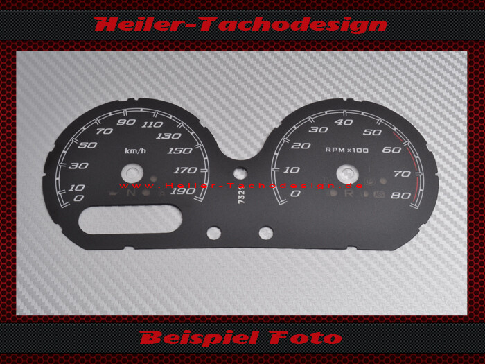 Tachoscheibe für Harley Davidson Street Glide Special 2018 120 Mph zu 190 Kmh