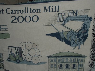 West Carrollton Mill 2000 - Paper Mill Tapestry Throw Blanket - 48 in x 60 in