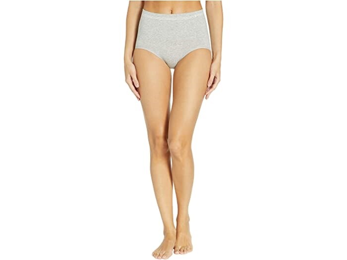 Yummie Women's 246190 Cotton Seamless Shaping Brief Grey Underwear Size S