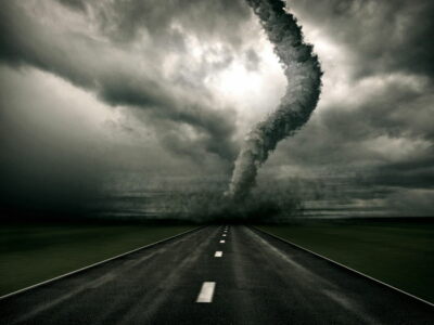 V0997 Storm Tornado Road Wind Awesome Rendering Decor WALL POSTER PRINT CA