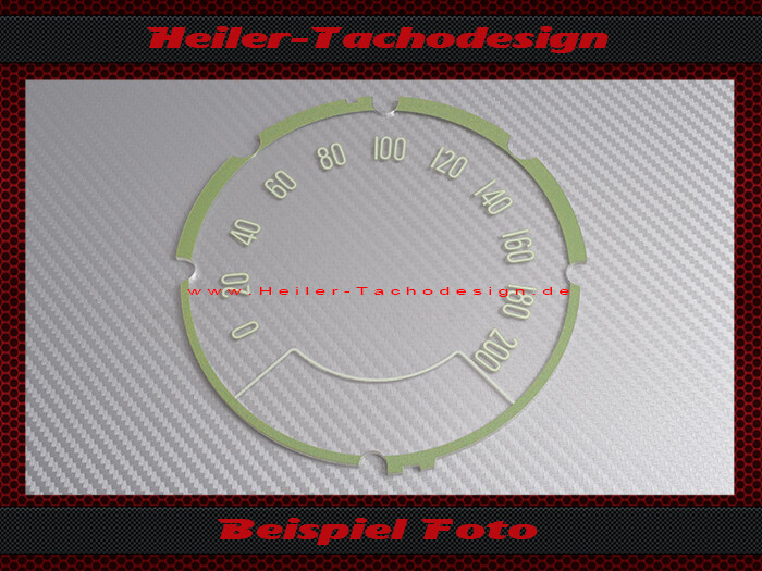 Tachoscheibe Tachoglas für Chevrolet Bel Air 150 210 1957 120 Mph zu 200 Kmh