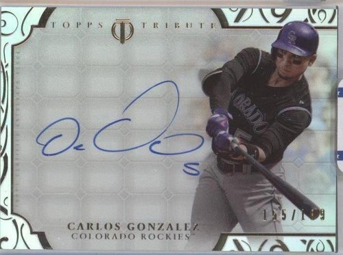 2015 Topps Tribute - Carlos Gonzalez #TA-CG