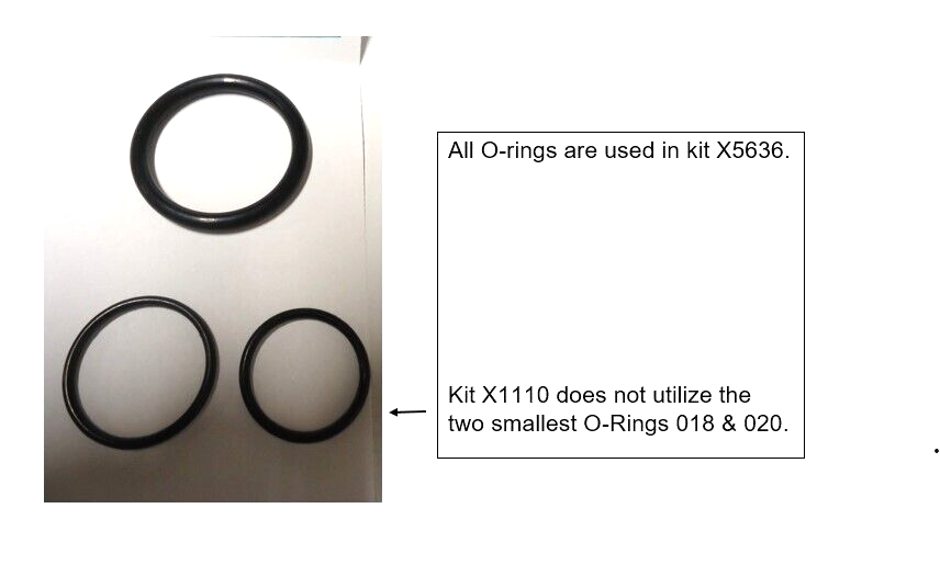 Replaces ALLIED Part number X1110 & X5636 Seal Kit (2-1/2" bore X 1-1/2" Rod)