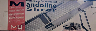 MIU France Professional Stainless-Steel Mandoline Slicer With 6 Blades