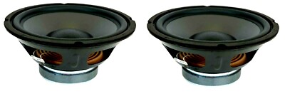 NEW Pair (2) 10'' inch Ultra Low Frequency Bass Sub Woofer 8 Ohm Home Speaker