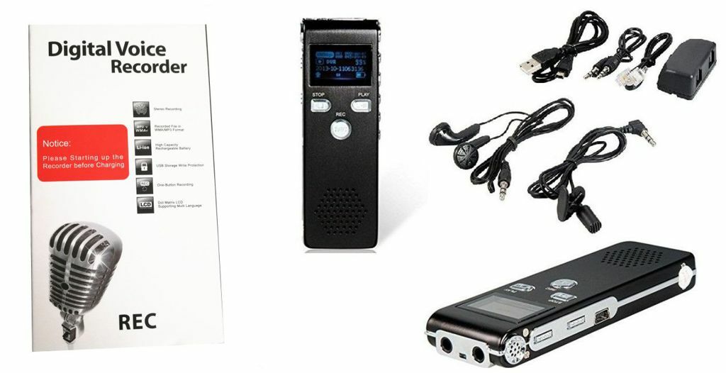 Mini Registratore Audio Digitale 8Gb Telefonico Scuola Vocale Voce Mp3