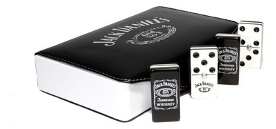 Professional Domino Set Jack Daniel s in Faux Leather Box.