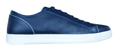 GEOX GEOX U RICKY B HERREN LEDER SNEAKER - DUNKELBLAU - WELTWEITE LIEFERUNG