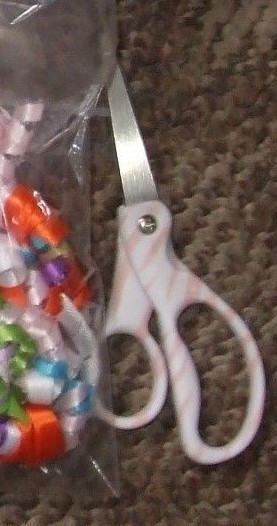 5 LOT JO-ANN NYLON 25yd BLUE MESH apOx 12yd 5/8 FoldOver ELASTIC SCISSORS RIBBON