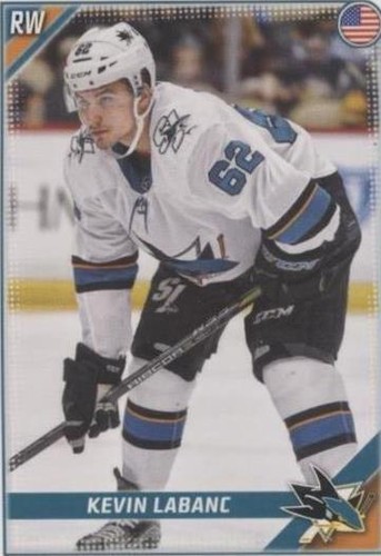 2019-20 Topps NHL Stickers - Kevin Labanc #399