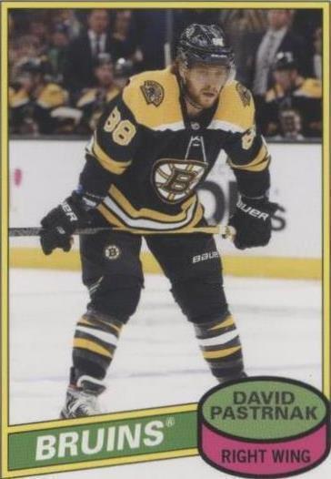 2020-21 Topps NHL Stickers - David Pastrnak #574