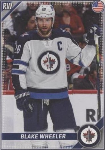 2019-20 Topps NHL Stickers - Blake Wheeler #523