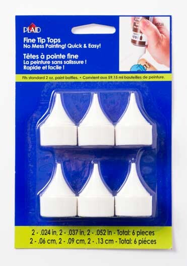 Plaid Folkart Malspitzen für 59ml Flaschen 6tlg