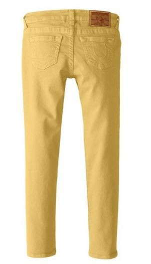 88 NEW True Religion Jeans Big Kid Girls Yellow