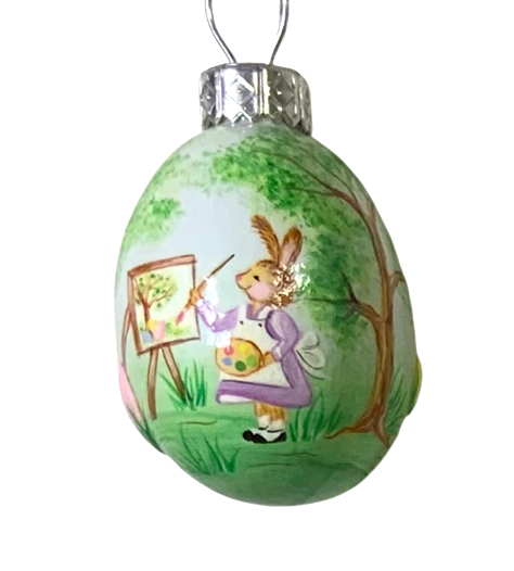 Patricia Breen Mini Egg Plein Air #3405 2014 1.4" Peachtree Place  Bunny Easter