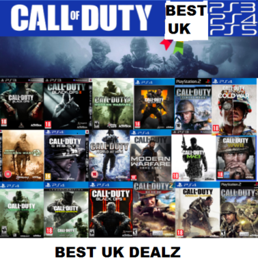 CALL OF DUTY SERIES - Playstation PS2, PS3, PS4 BUNDLE UP