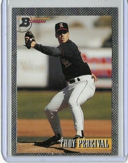 Troy Percival メジャー盾 エンジェルス 1993 Bowman Foil #363 Troy
