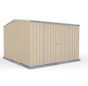 Garden Shed - Garden Pro 3 x 3 x 2.06 cream Double door 